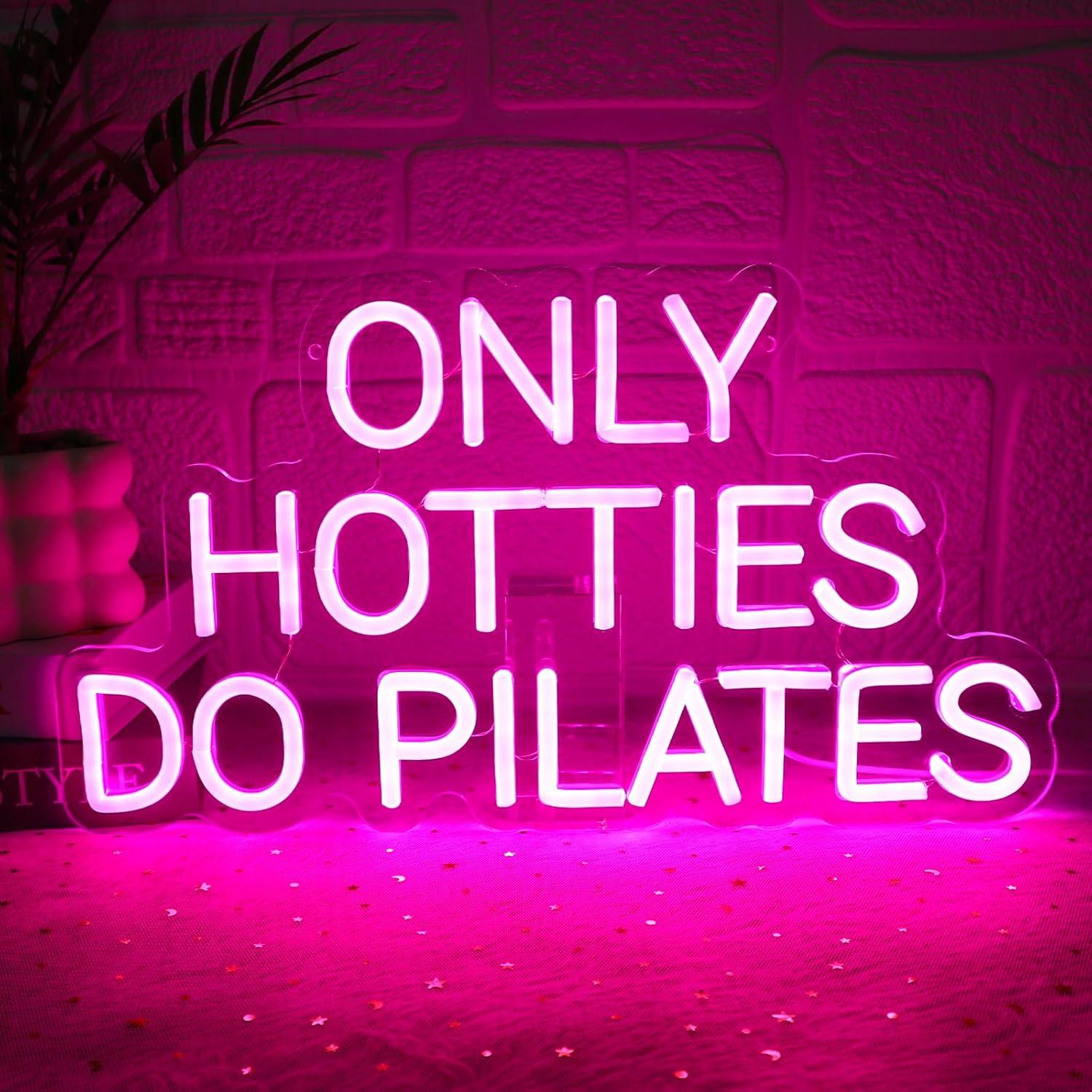 Pilates Yoga Gifts - Sadece Güzeller Pilates Yapar Neon Tabela
