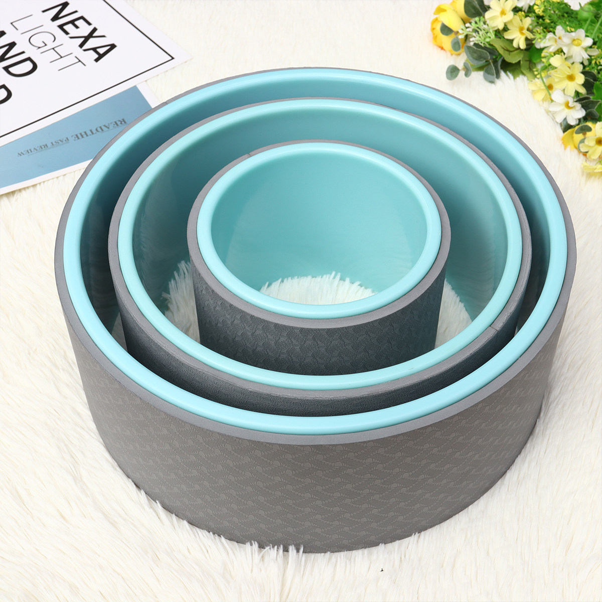 Pilates Yoga Ring - 6.5 İnç Yüksek Kaliteli Yoga Tekerleği,