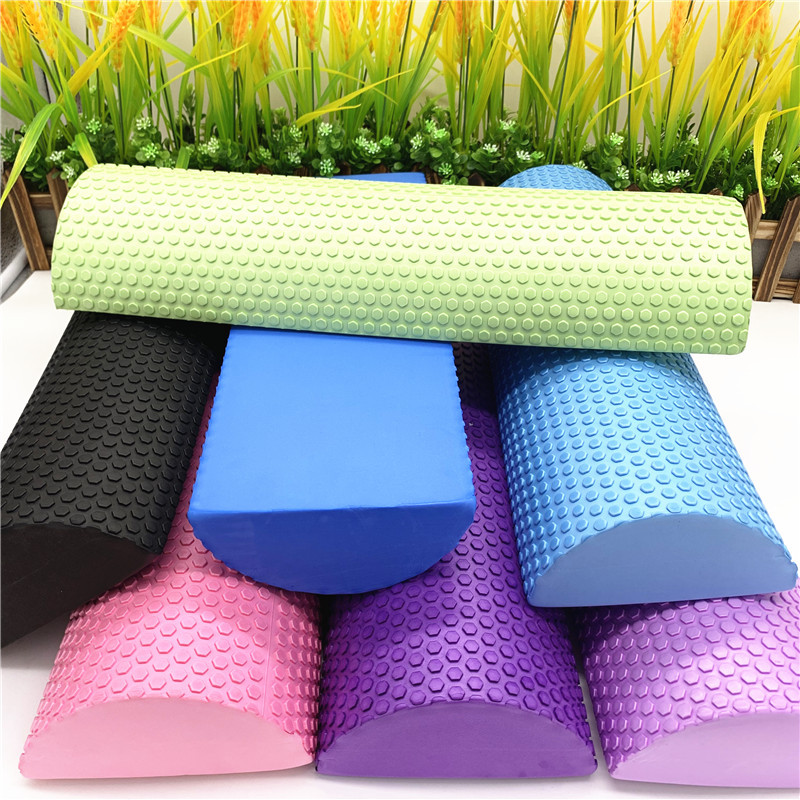 Pilates Yoga Equipment - 30/45cm yarım yuvarlak EVA masaj köpük