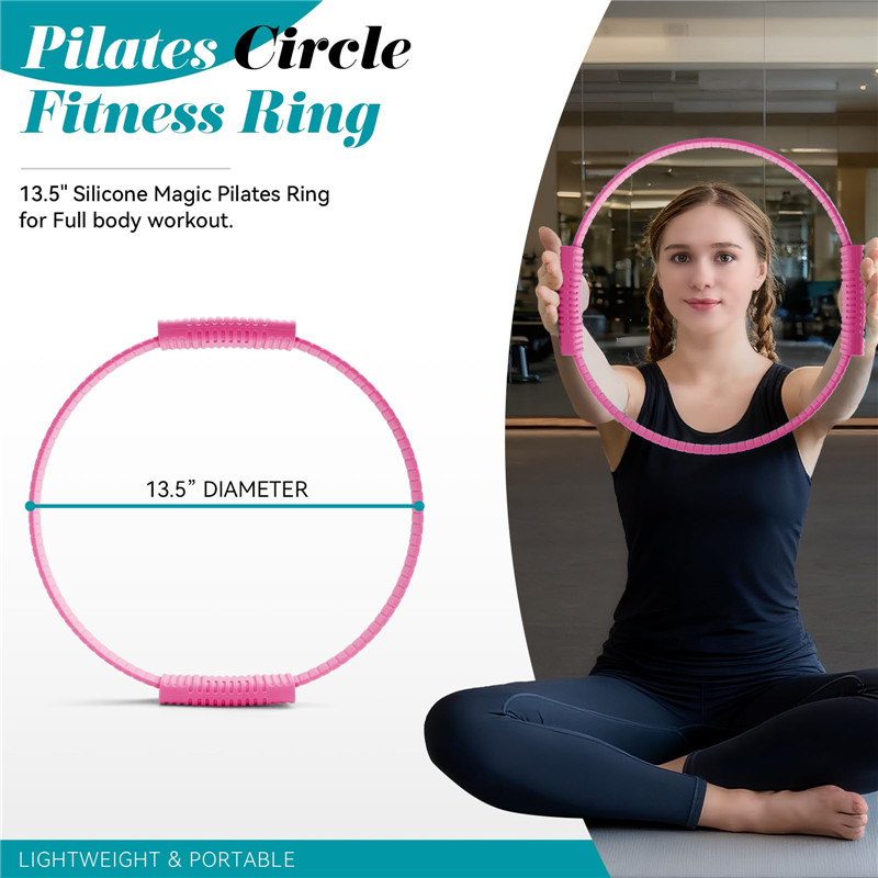 Pilates Yoga Ring - Çevre Dostu Çift Saplı Silikon Yoga
