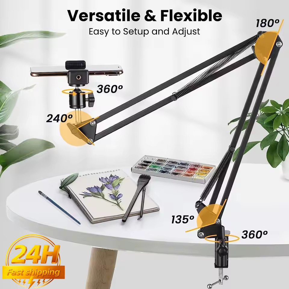 Inversion Table Fold - Telefon Standı İçin Esnek Kol Tripod,
