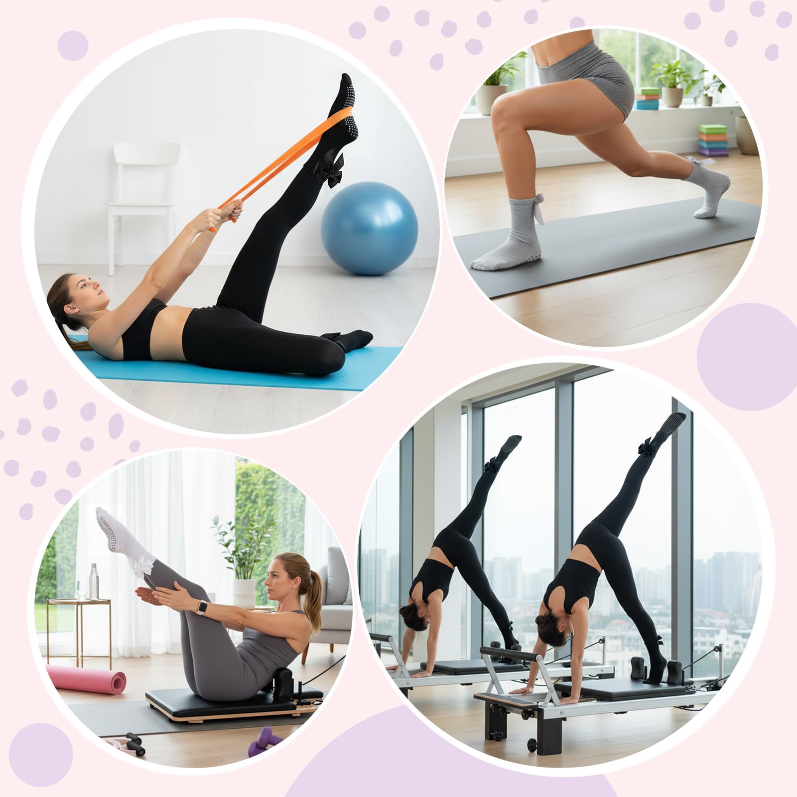 3 Çift Kadın Kaymaz Pilates Ço - Pilates Yoga Gifts incelemesi ve fiyatı
